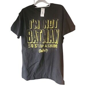 DC Comics Originals Batman T-Shirt Size Medium “I’m Not Batman So Stop Asking”